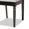 Baxton Studio Sadie Modern and Contemporary Grey Fabric and Dark Brown Finished Wood 7-Piece Dining Set 174-10536-10894-Zoro - alternate 3
